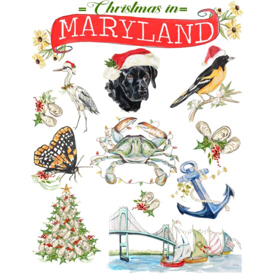 1415 Christmas in Maryland Black Lab Thumbnail