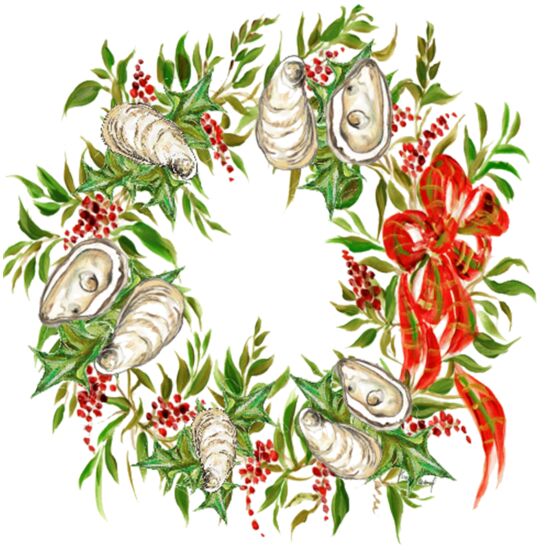 309555 Oyster Christmas Wreath Thumbnail